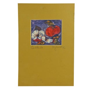 Cortland Apples Batik Print For Sale