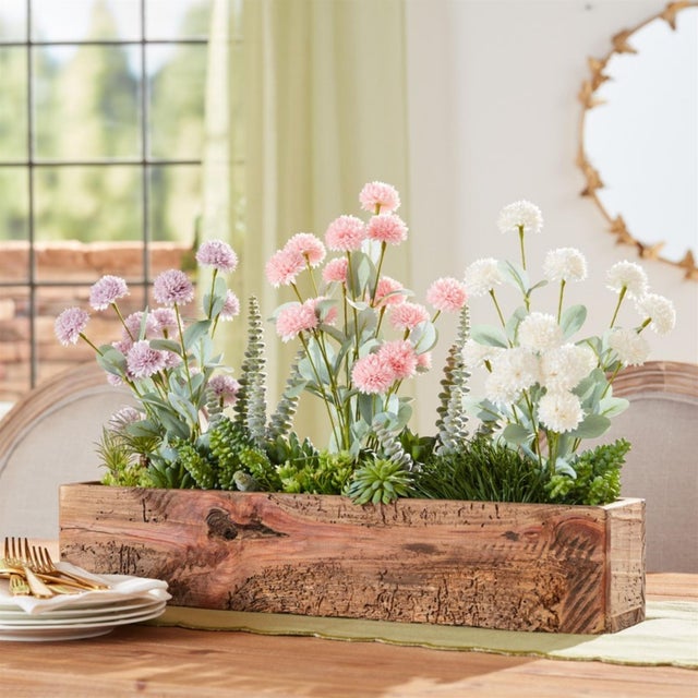 Bring a touch of fresh elegance into your home with the Mini Mum Floral Bush Set. Featuring soft white Chrysanthemum or...