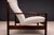 Tall Armchair in Imbuia Wood & Grey Bocule, Michel Arnoult, 1960s - Lot 154A For Sale In New York - Image 6 of 16