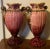 19th Century Antique 19th Century French Porcelain Handled Vases or Mantel Urns in Flambe Red Glaze - a Pair For Sale - Image 5 of 13