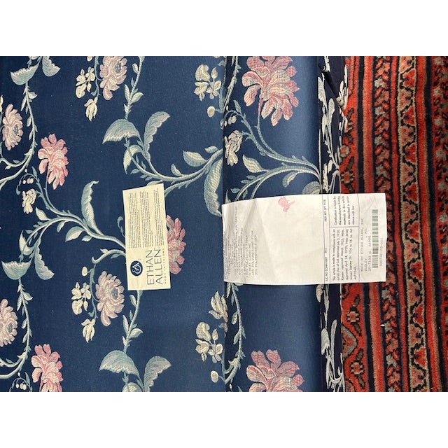 Ethan Allen Upholstered Sofa With Floral Design For Sale In New York - Image 6 of 9