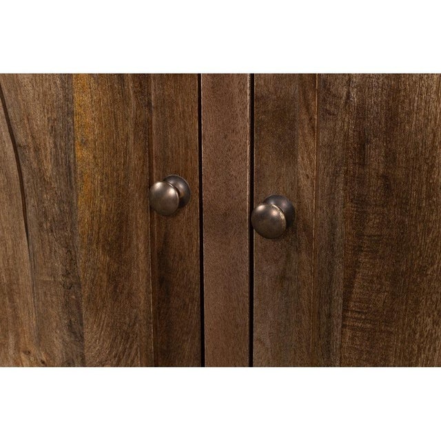 Traditional Four-Door Sideboard in Walnut Tone For Sale - Image 9 of 11