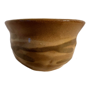 Late 20th Century Original Studio Clay Art Handpainted Small Bowl