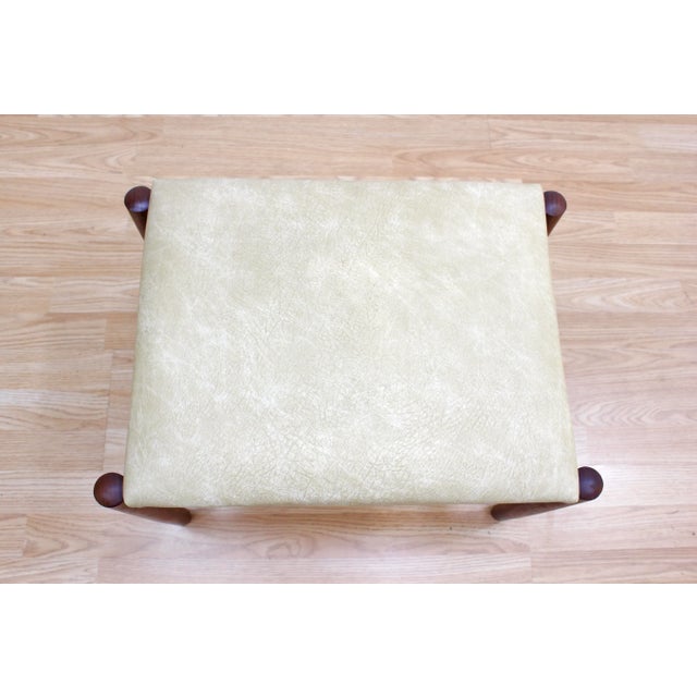 Mid-Century Modern 1960s Vintage Danish Modern Vanity Stool by Hugo Frandsen for Spottrup Mobler For Sale - Image 3 of 7