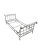 Beautiful unique French Steel and Brass Day Bed in the manner of Maison Jansen. Includes all working components including...