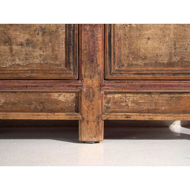 Vintage Chinese Sideboard in Elm, 1930 For Sale - Image 5 of 12