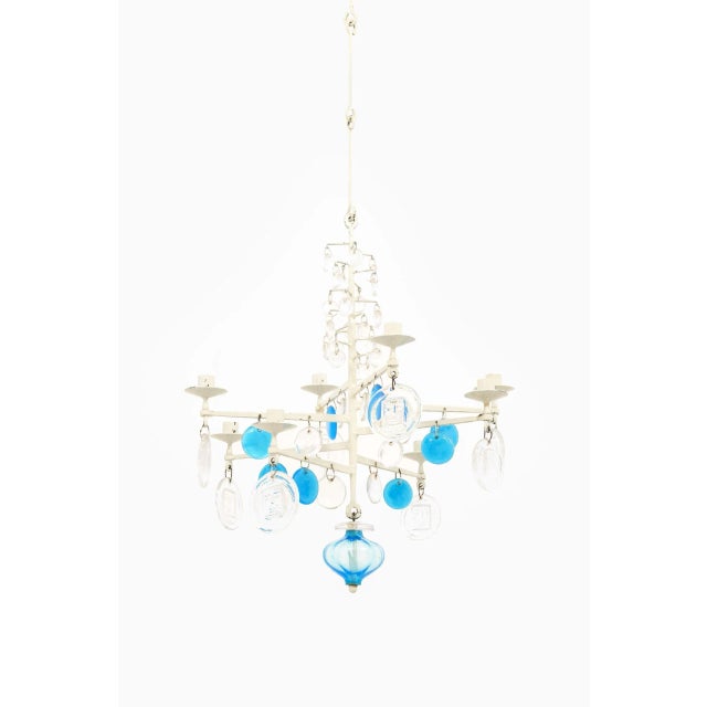 Metal Hanging Candelabra by Erik Höglund for Boda For Sale - Image 7 of 8