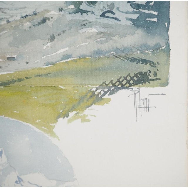 René LEVERD (1872-1938) Switzerland, Lungern direction Original watercolor Signed in ink On vellum, 26 x 20 cm Very good...