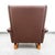1960s 1960s Mid Century Danish Modern Lounge Chair Wingback Brown Leather High Back Armchair For Sale - Image 5 of 11