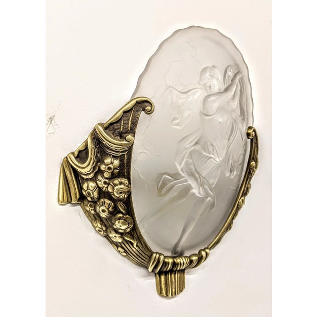 French Art Deco Wall Sconces by Muller Frères - a Pair For Sale In New York - Image 6 of 11