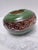 Contemporary Vintage Ceramic Pottery Green Textured Plant Vessel For Sale - Image 3 of 7