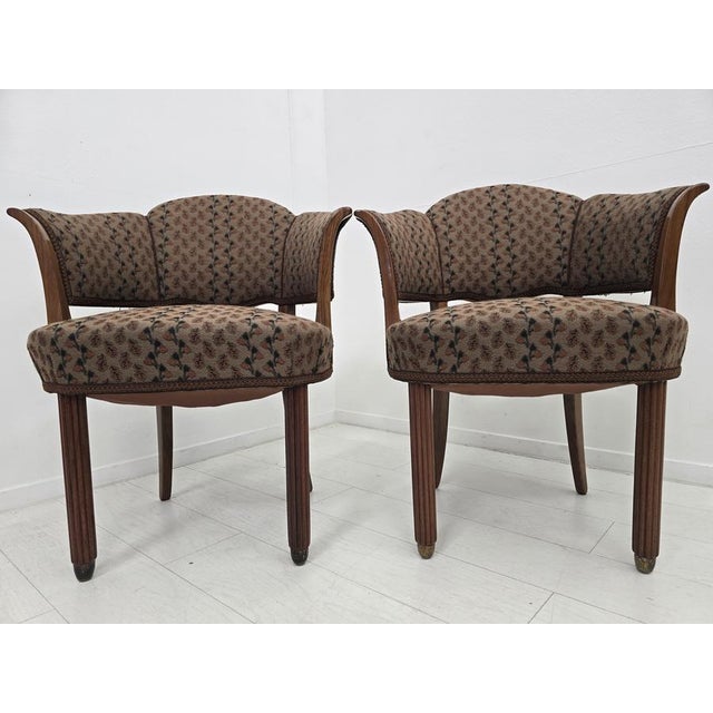 French Art Deco Armchairs in the style of Paul Follot, 1925, Set of 2 For Sale - Image 13 of 18