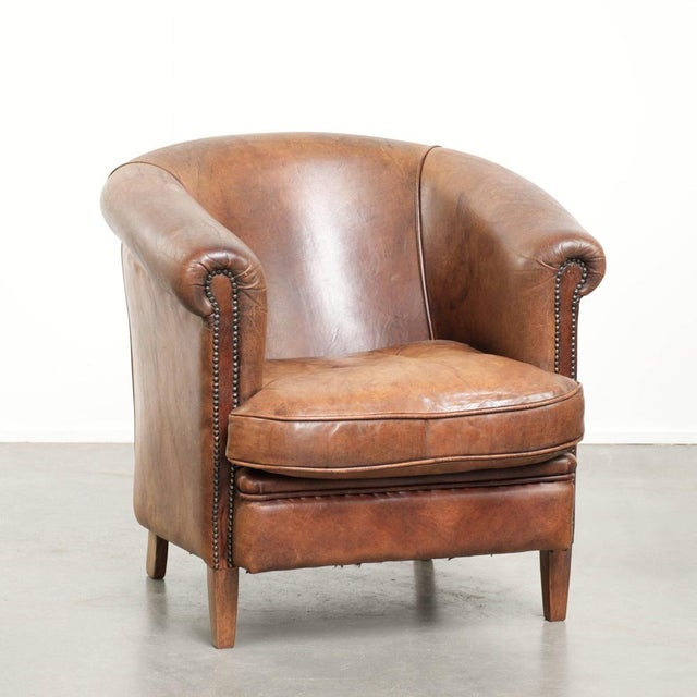 Club Chair in Sheepskin Leather For Sale - Image 15 of 15