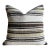 Vintage Rug Pillow Cover With Stripes For Sale