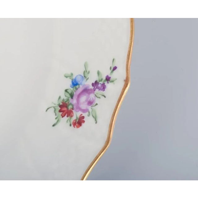 Saxon Flower Lunch Plates in Porcelain from Royal Copenhagen, Set of 6 For Sale - Image 3 of 7