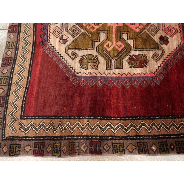 Mid 20th Century Galerie Shabab Collection Mid-20th Century Turkish Anatolian Accent Rug For Sale - Image 5 of 8