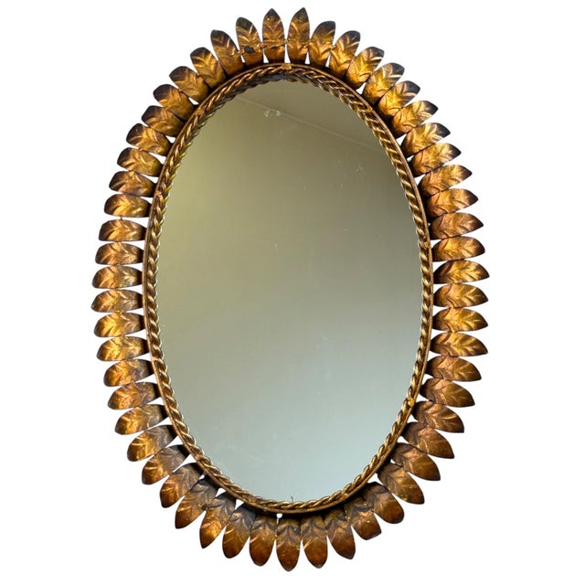 Vintage Italian Sun Mirror, 1950s For Sale - Image 10 of 10