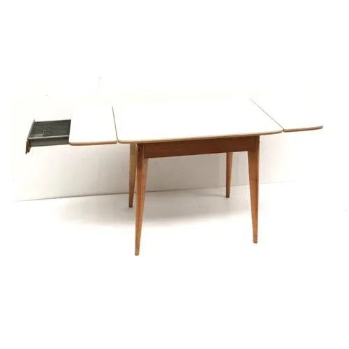 Vintage Extendable Dining Table, 1950s For Sale - Image 4 of 4