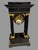 Wood Antique French Empire Ebonized & Ormolu Decorated Portico Mantel Clock For Sale - Image 7 of 12