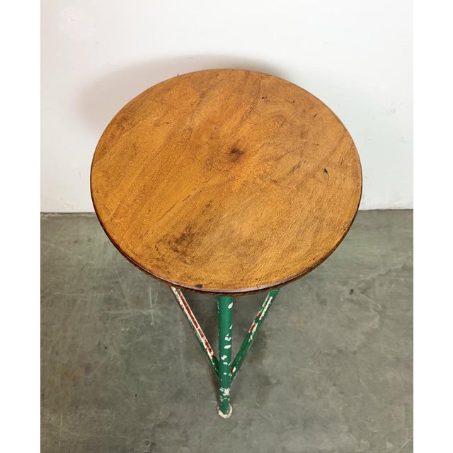 Industrial Green Workshop Stool, 1960s For Sale - Image 4 of 17