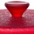 Mid-Century Modern Vintage Murano Ruby Red Corroso Texture Italian Art Glass Large Vanity Jewelry Casket Decorative Box For Sale - Image 3 of 7