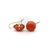 1900-1909 Pre-Revolutionary 14k Gold Coral Earrings, A Pair For Sale - Image 4 of 11