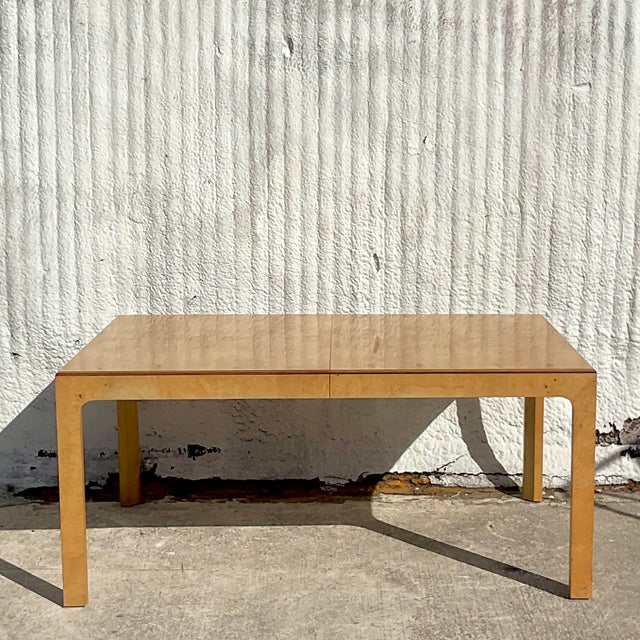 Vintage Boho Henredon Burl Wood Dining Table Chairish