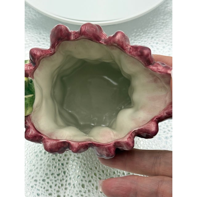 American 1990s Fitz and Floyd Classic French Market Asparagus Ceramic Creamer For Sale - Image 3 of 9