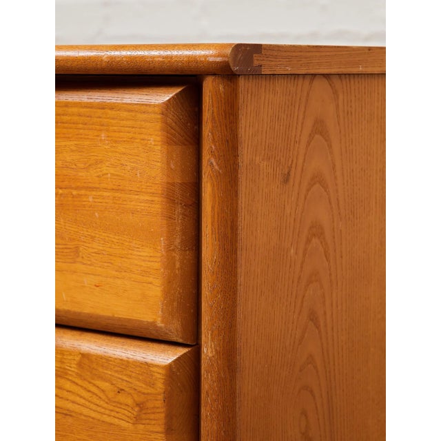 Mid 20th Century Oak Three Drawer Dresser For Sale - Image 10 of 12