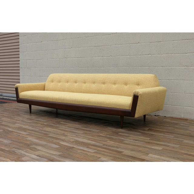Mid-Century Modern Adrian Pearsall Style Walnut Sofa, Circa 1960s For Sale - Image 4 of 18