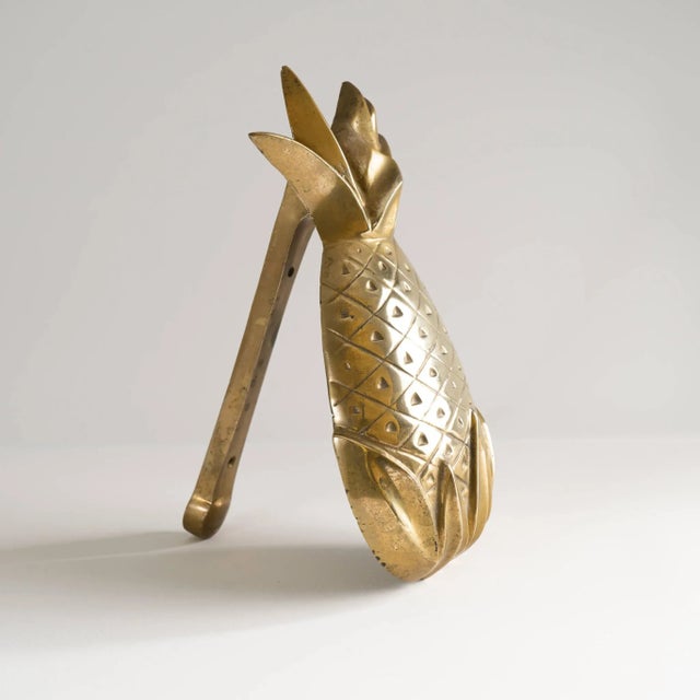 1970s Vintage Brass Pineapple Door Knocker For Sale - Image 5 of 11