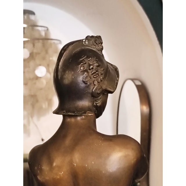 Bronze Perseus Sculpture on a Marble Base, Italy, 1900s For Sale - Image 4 of 9