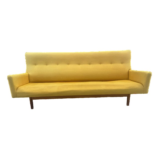 1950s Attributed to Jens Risom Sofa – Original Family Ownership, Reupholstery Project For Sale