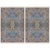 Blue Hand-Knotted Nain Rugs in Silk and Wool, Set of 2 For Sale - Image 8 of 8