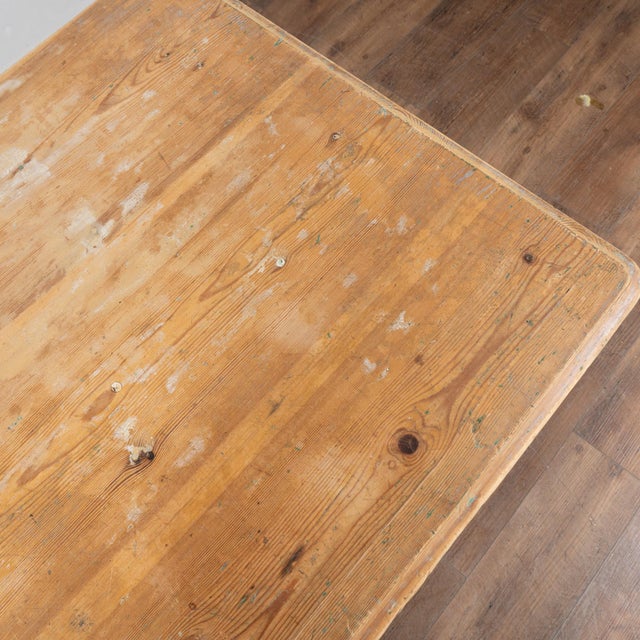 Original Painted Pine Drop Leaf Side Table, Sweden Circa 1840 For Sale - Image 6 of 16