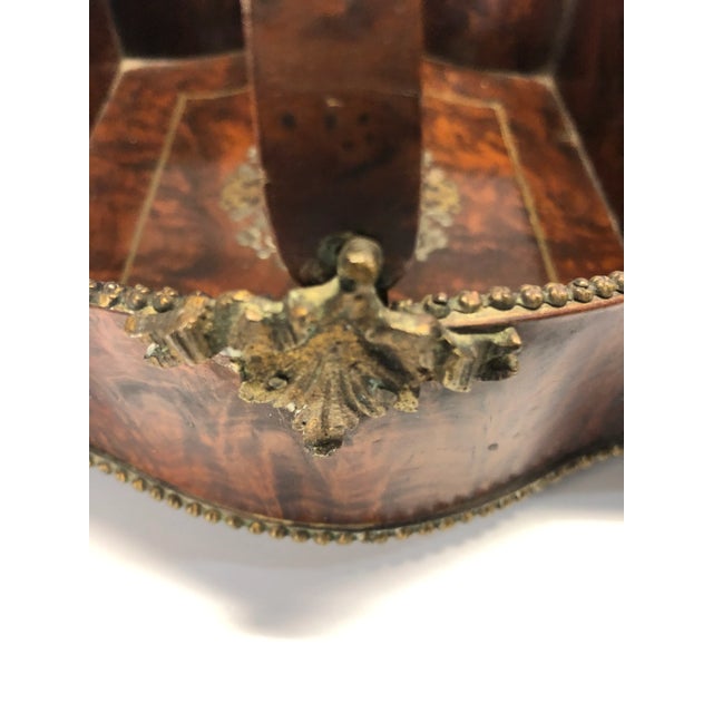 Late 18th Century Antique Burlwood Inlaid Basket For Sale - Image 4 of 11