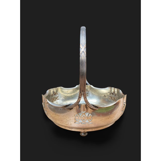 Art Deco Regency Silver-Plated Metal Centerpiece, 1920s For Sale - Image 6 of 7