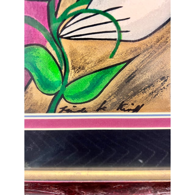 1990s Linda Le Kinff La Debutante Framed Art Print Signed Limited Edition 16/350 For Sale In Palm Springs - Image 6 of 7