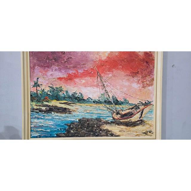 Angelo, 1961, Oil Painting on Canvas, Framed For Sale - Image 4 of 7