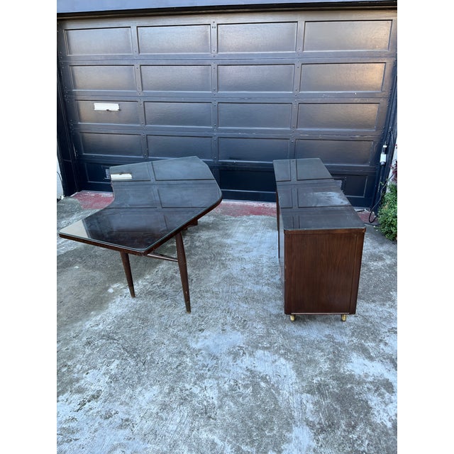 Wood 1960s Alma Desks Mid-Century Modern Desk For Sale - Image 7 of 11