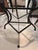 Stone Semi-Circle Granite-Top and Black Base Table For Sale - Image 7 of 11