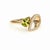 Modern Pear Peridot 14k Gold Ring, Size 7.5 For Sale - Image 3 of 8