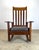 Antique Stickley Brothers Mission Oak Arts & Crafts Rocking Chair New Leather Seat For Sale In New York - Image 6 of 12