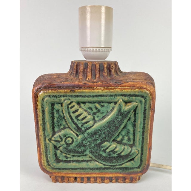 Ceramic Table Lamp by Willi Fischer for Ego Stengods Ateljé, 1960 For Sale - Image 6 of 7