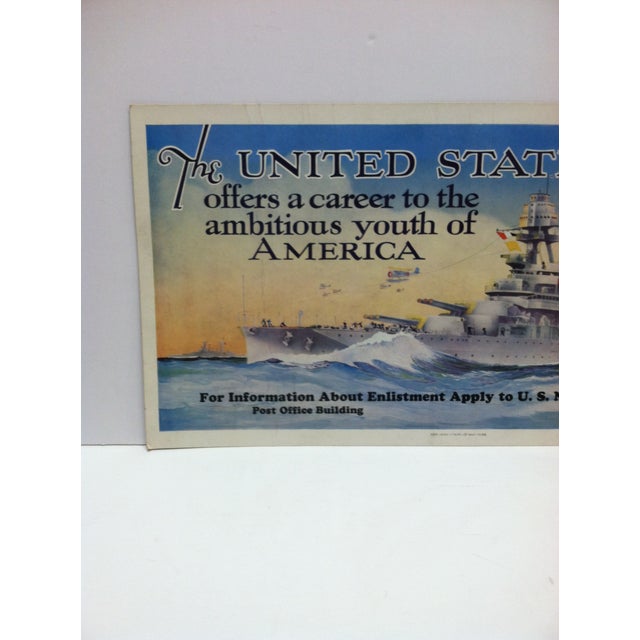 Vintage Original U S Navy Recruiting Poster Wheeling Wv Images, Photos, Reviews