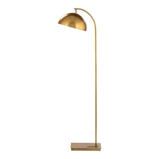 Regina Andrew Otto Steel Floor Lamp, Natural Brass For Sale