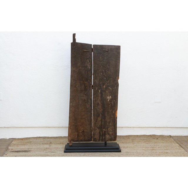 Wood Ancestral Guardian 19th Century Bamana Door For Sale - Image 7 of 8