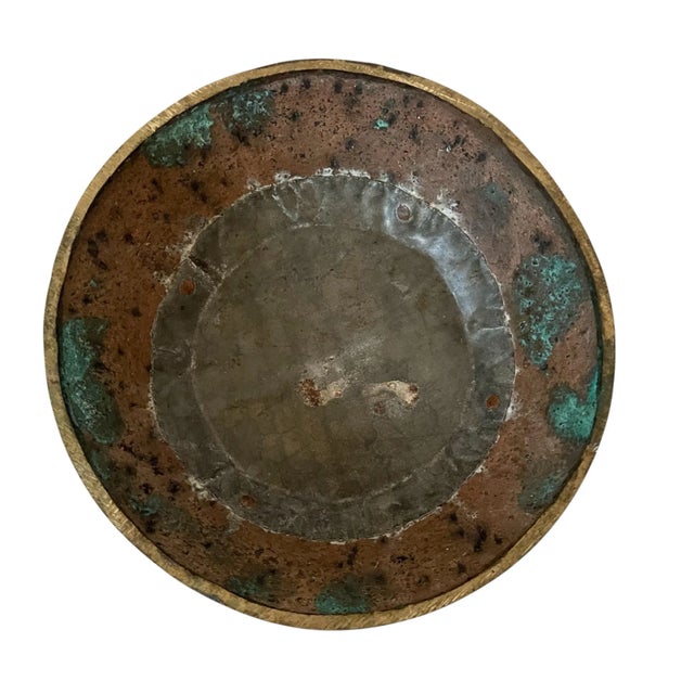 Early 20th Century Antique Middle Eastern (?) Ornate Brass Vase 11" Hand Engraved For Sale - Image 5 of 8