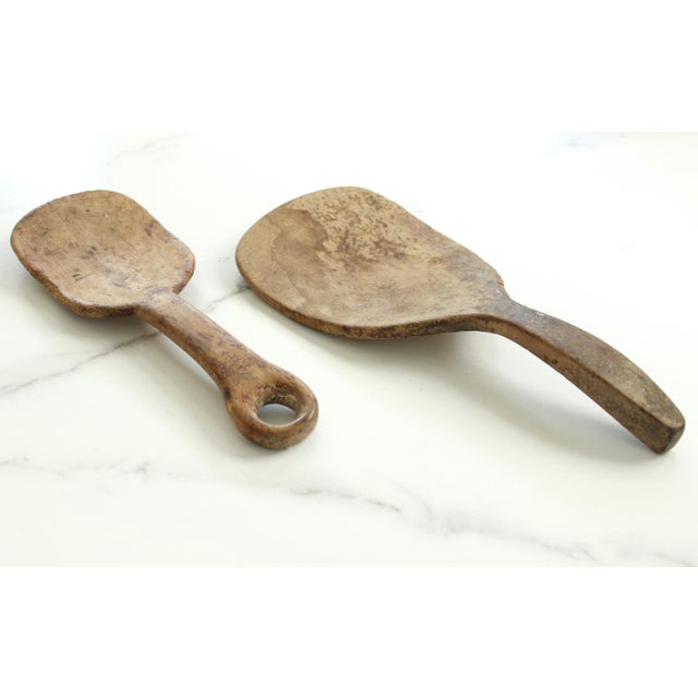 Antique French Butter Paddle with time-worn character and patina throughout. Please kindly select your personal favorite,...