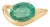 Designer 2.43 Carat Genuine Emerald Wave Chunky 14k Gold Ring Size 7 For Sale